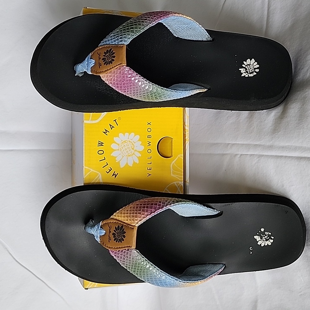 Yellowbox size 9.5 pastel sandals
